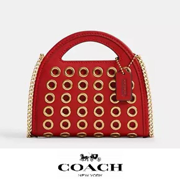 Coach Handbags - NWT ❤️ Coach Top Handle Card Case With Grommets Ruby